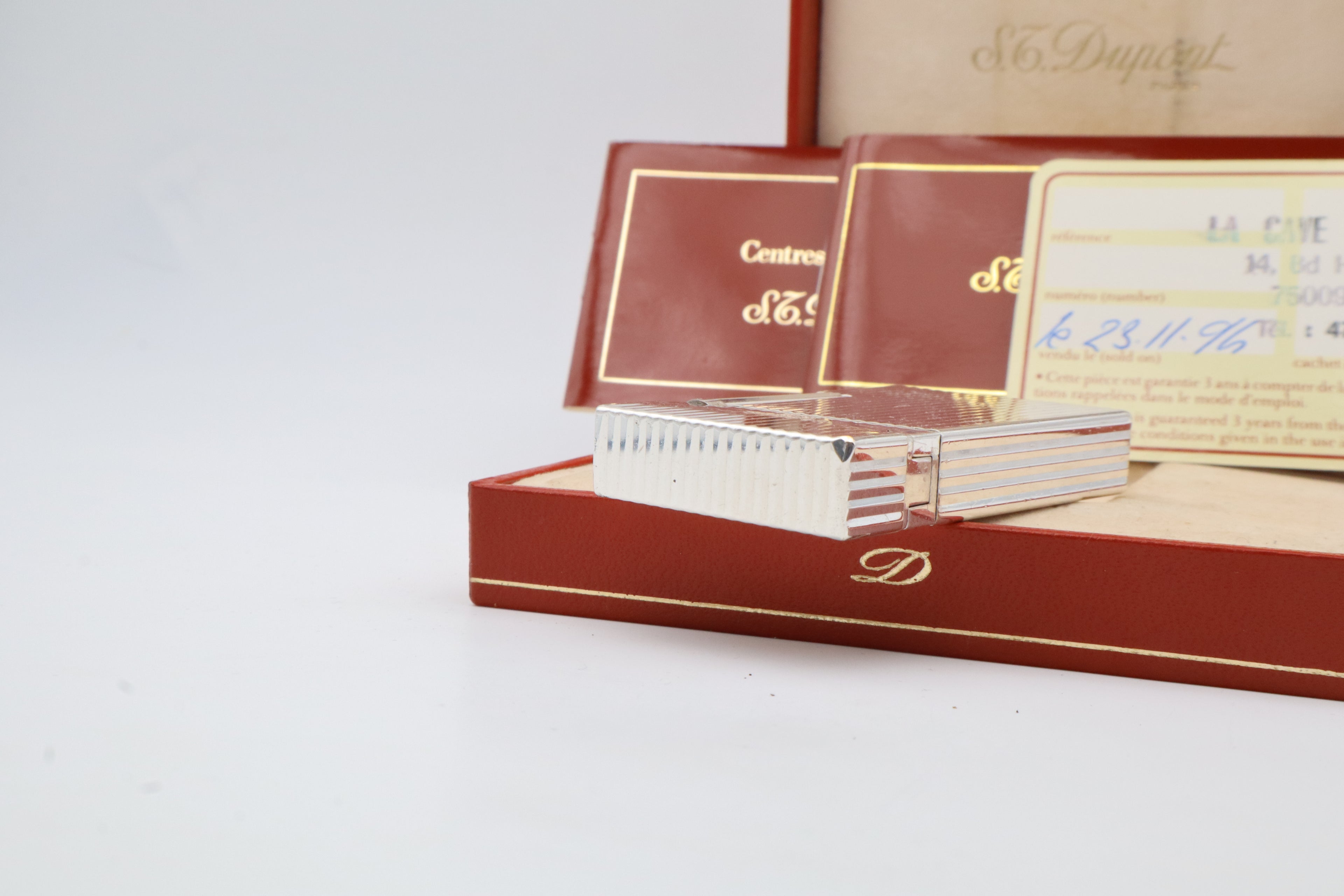 S.T. Dupont Ligne 2 Montparnasse silver lighter