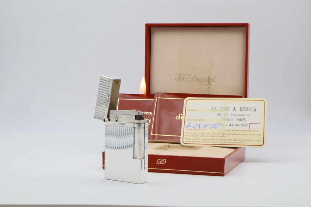 S.T. Dupont Ligne 2 Montparnasse silver lighter