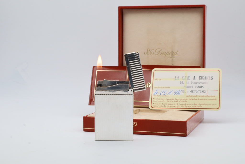 S.T. Dupont Ligne 2 Montparnasse silver lighter