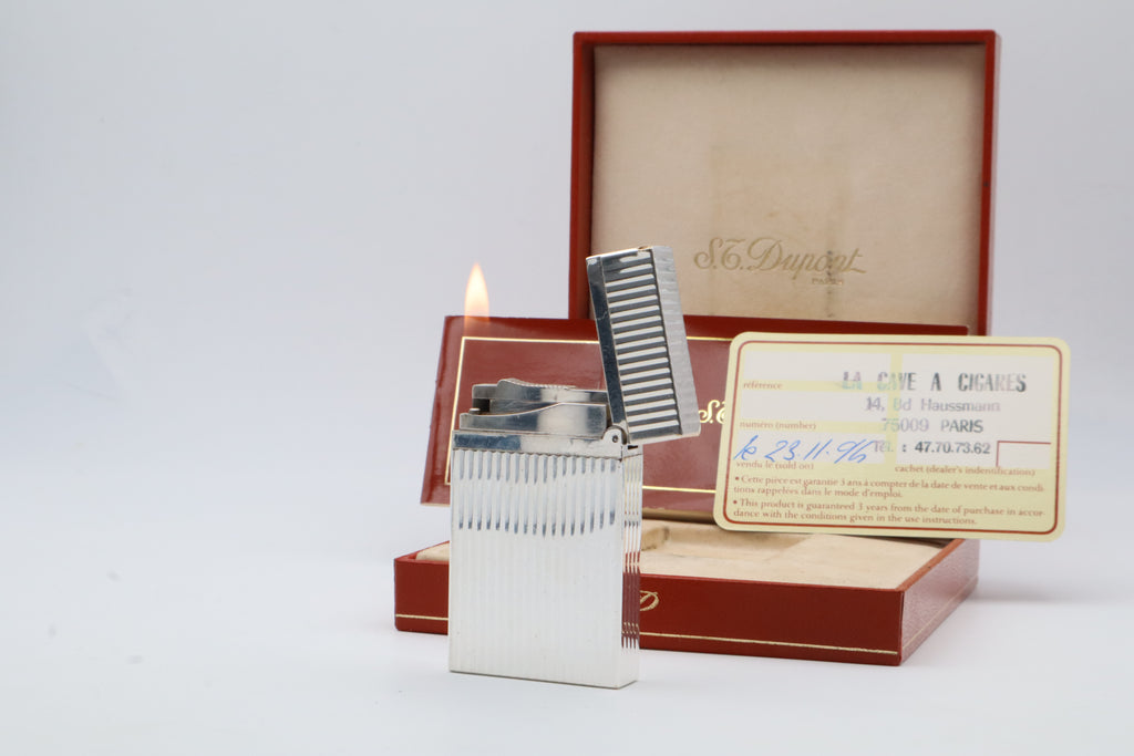 S.T. Dupont Ligne 2 Montparnasse silver lighter