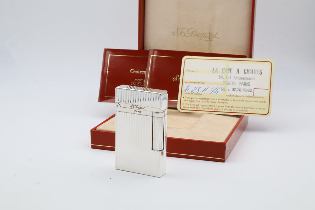 S.T. Dupont Ligne 2 Montparnasse silver lighter