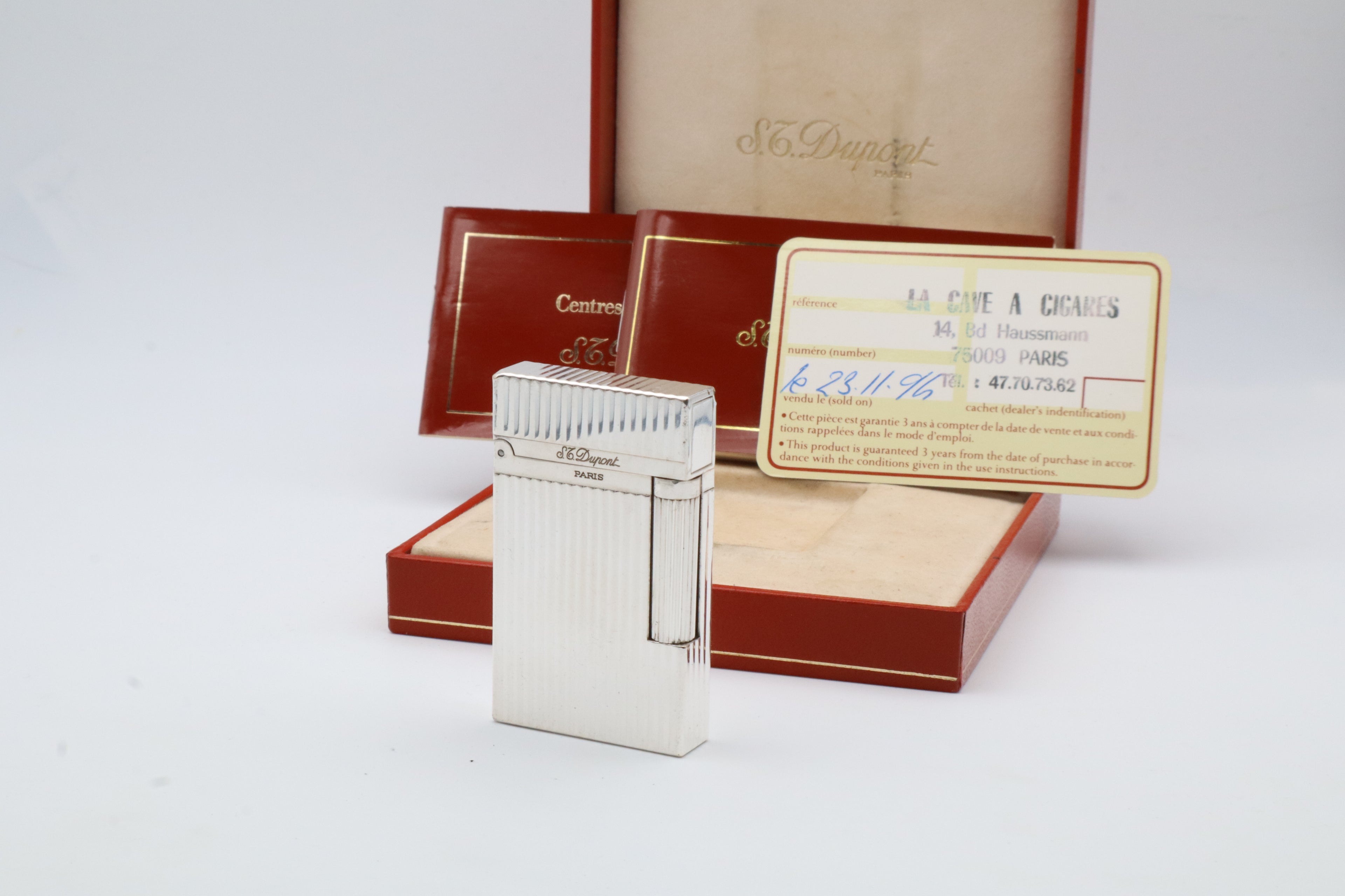 S.T. Dupont Ligne 2 Montparnasse silver lighter