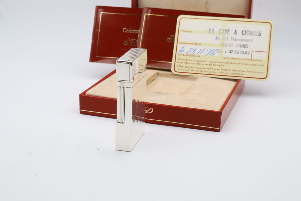 S.T. Dupont Ligne 2 Montparnasse silver lighter