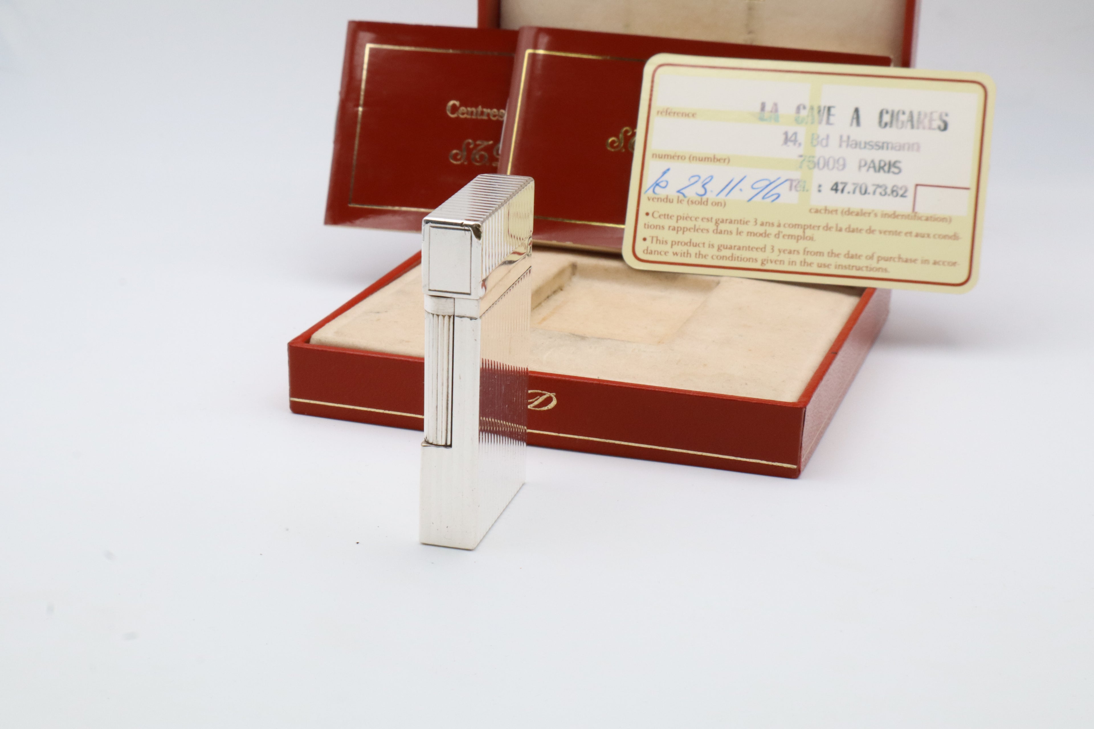 S.T. Dupont Ligne 2 Montparnasse silver lighter