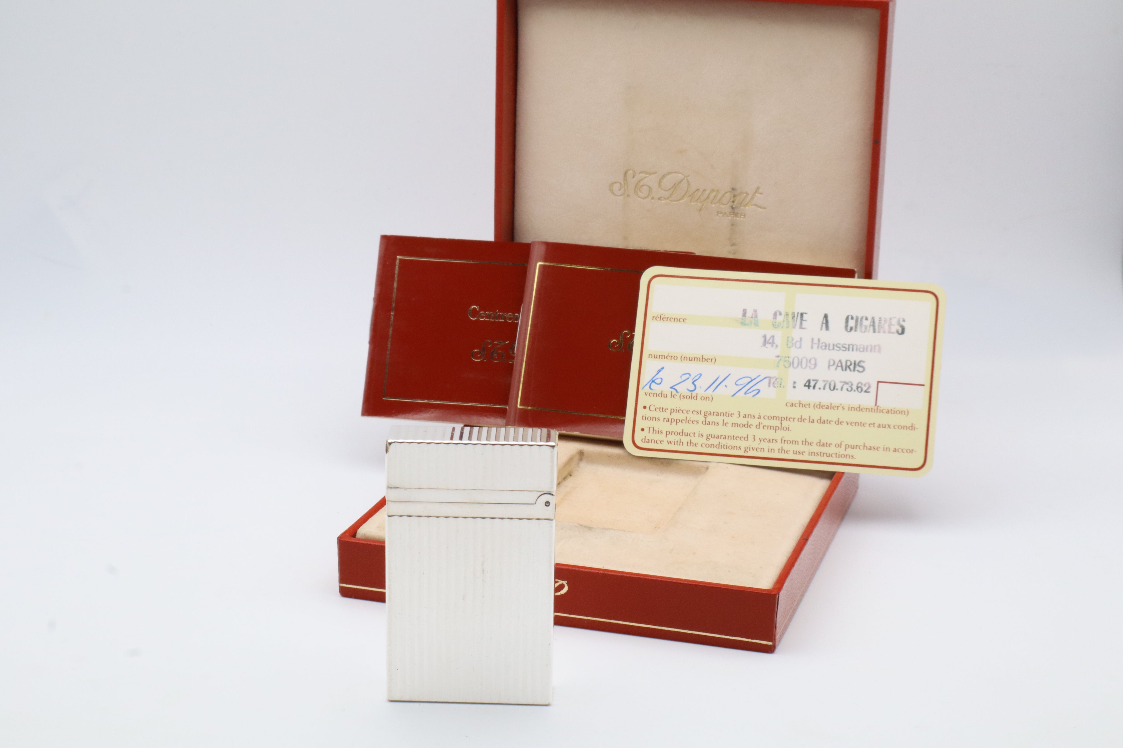 S.T. Dupont Ligne 2 Montparnasse silver lighter