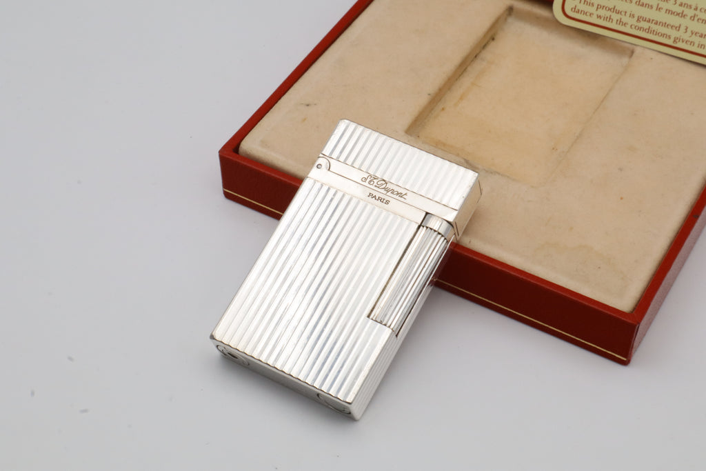 S.T. Dupont Ligne 2 Montparnasse silver lighter