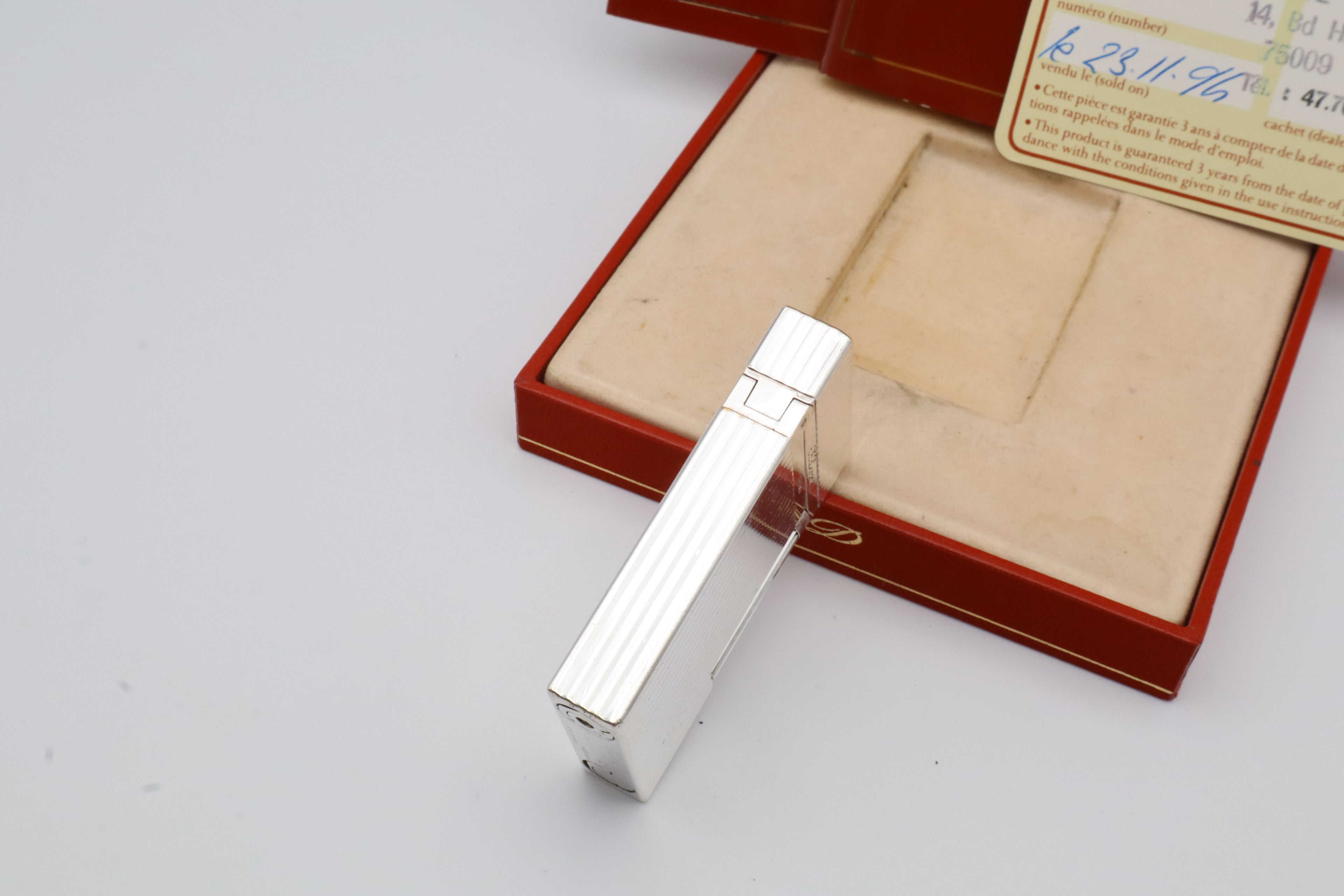 S.T. Dupont Ligne 2 Montparnasse silver lighter