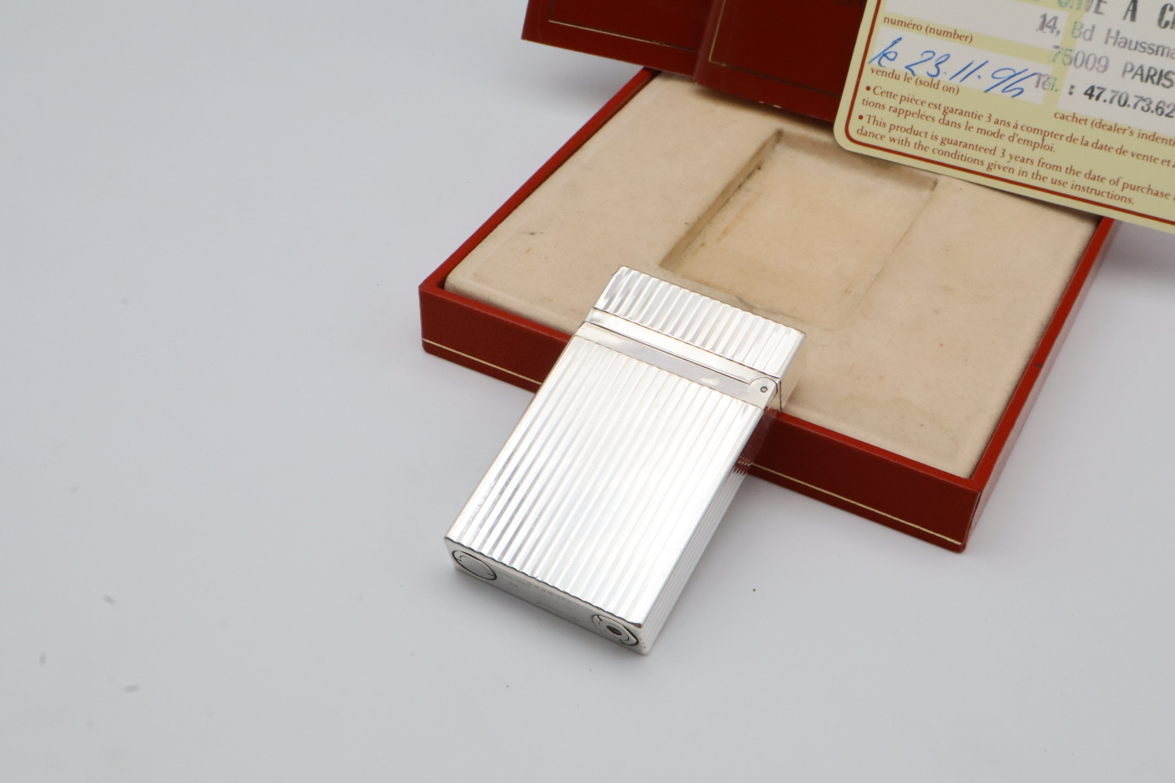 S.T. Dupont Ligne 2 Montparnasse silver lighter