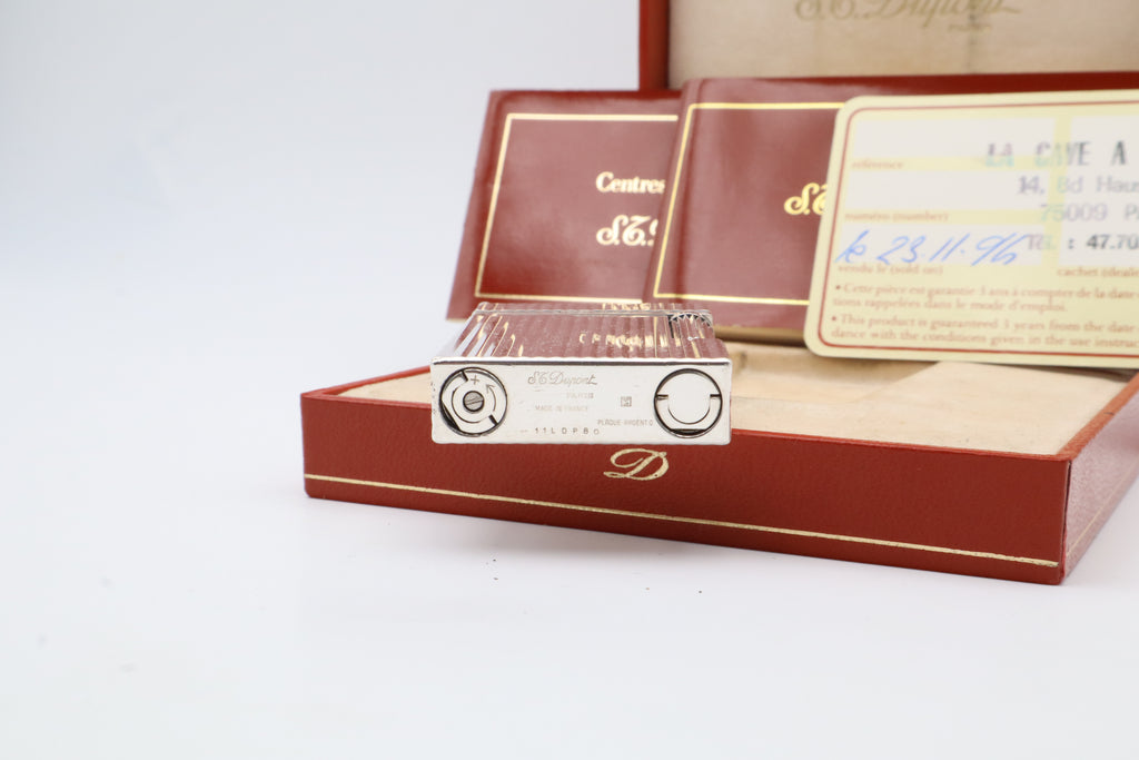 S.T. Dupont Ligne 2 Montparnasse silver lighter