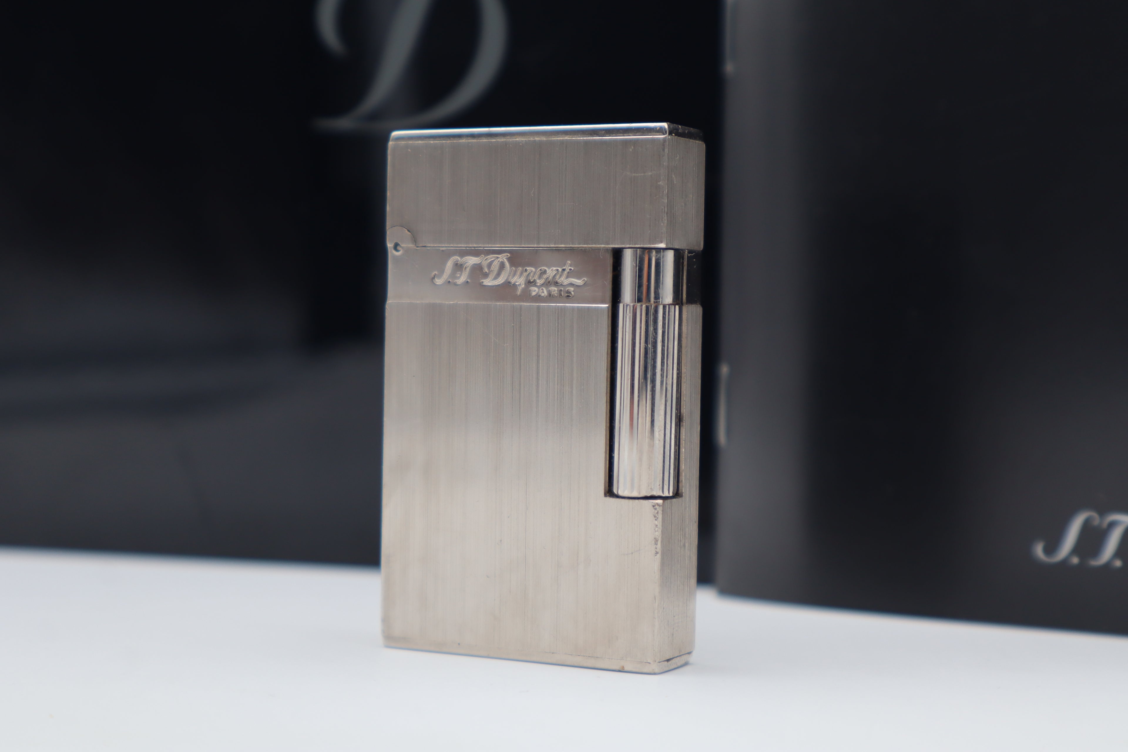 S.T. Dupont Ligne 2 Dual Flame silver lighter