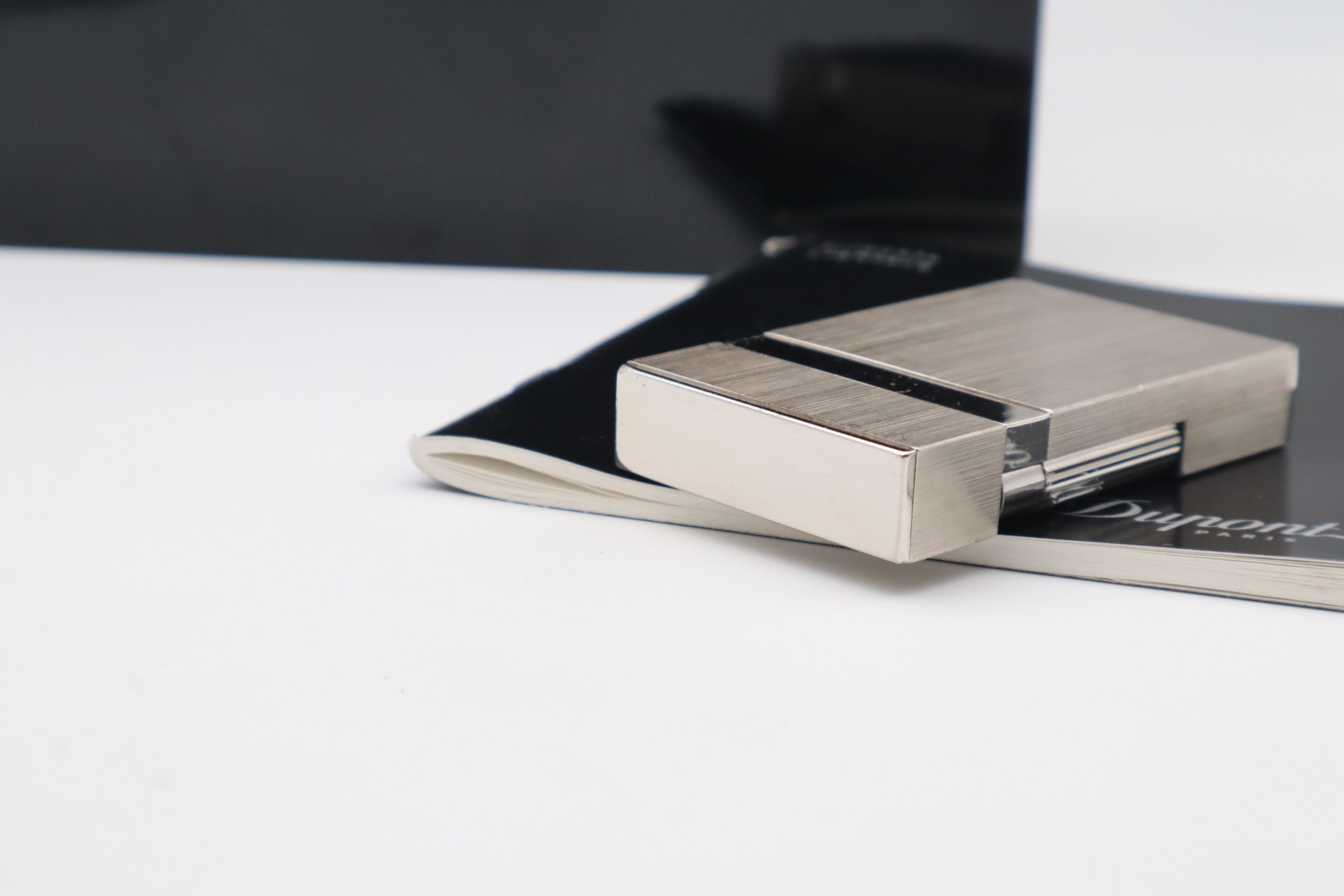 S.T. Dupont Ligne 2 Dual Flame silver lighter