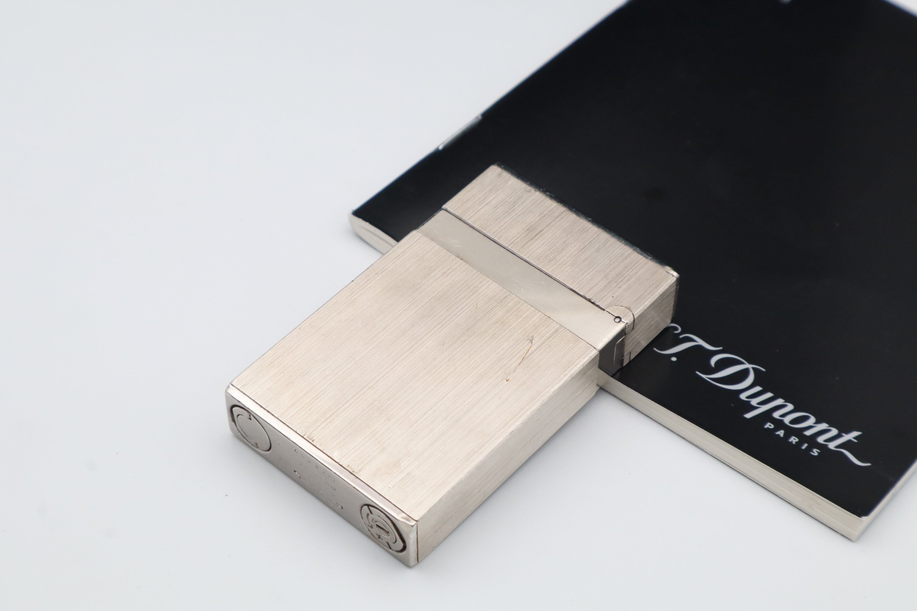 S.T. Dupont Ligne 2 Dual Flame silver lighter