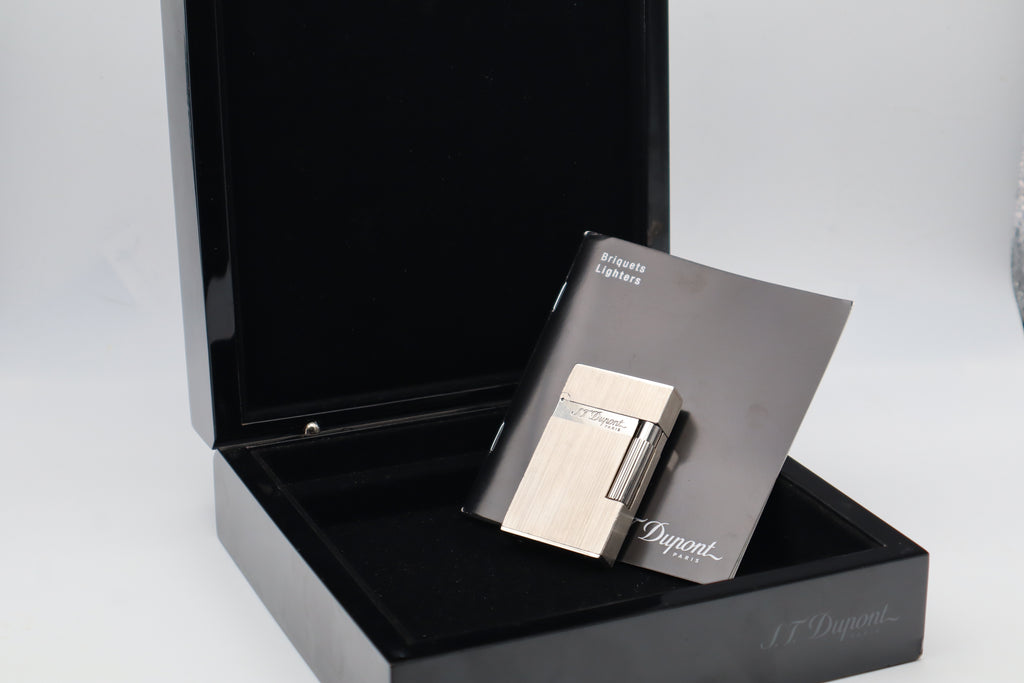S.T. Dupont Ligne 2 Dual Flame silver lighter