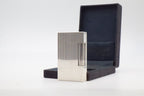 S.T. Dupont Ligne 2 silver vertical stripes lighter