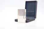 S.T. Dupont Ligne 2 silver vertical stripes lighter