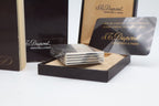 S.T. Dupont Ligne 2 Silver vertical stripes NOS lighter
