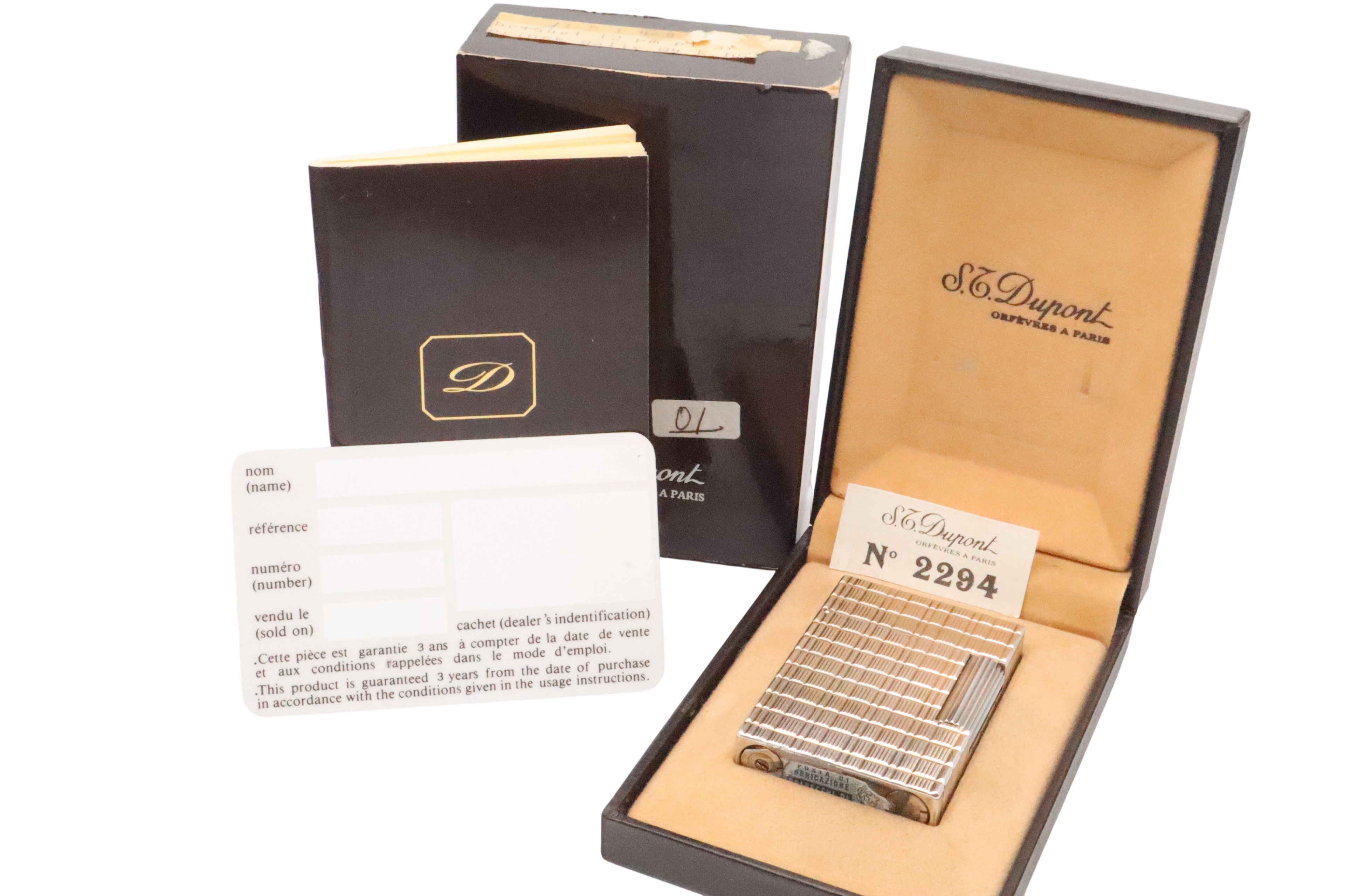 S.T. Dupont Ligne 2 Prince of Wales Silver NOS lighter