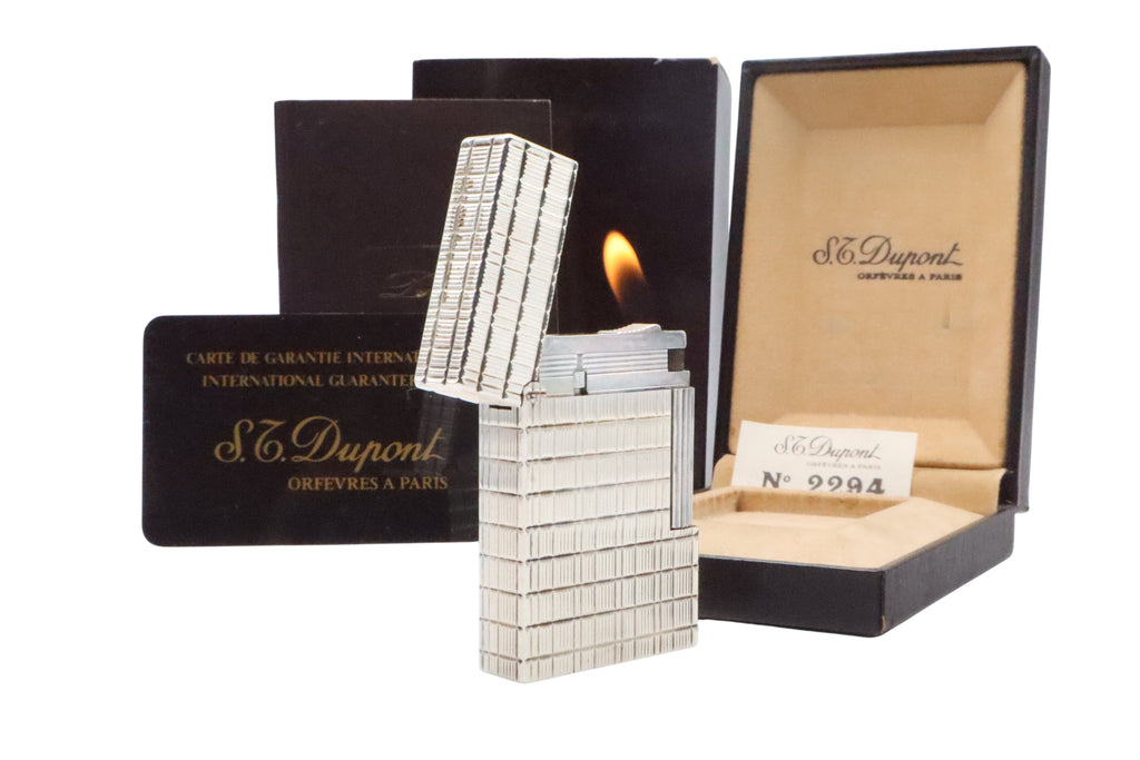 S.T. Dupont Ligne 2 Prince of Wales Silver NOS lighter