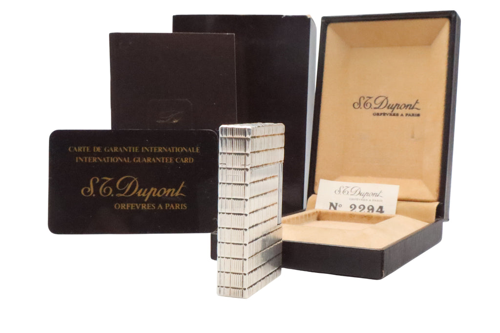 S.T. Dupont Ligne 2 Prince of Wales Silver NOS lighter