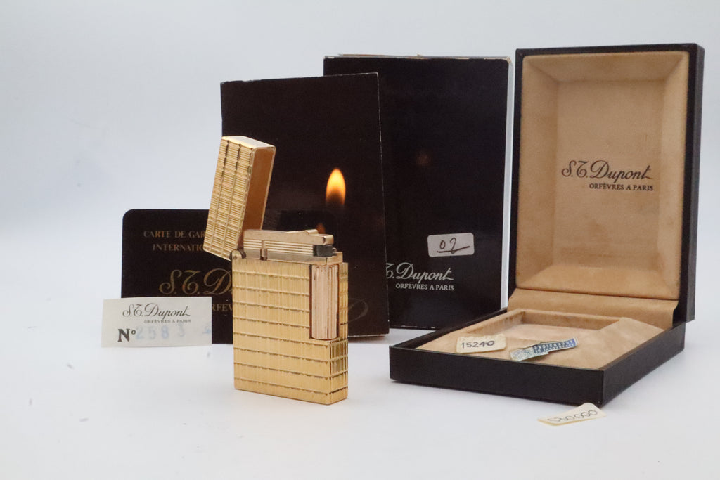 S.T. Dupont Ligne 2 gold Prince of Wales NOS lighter