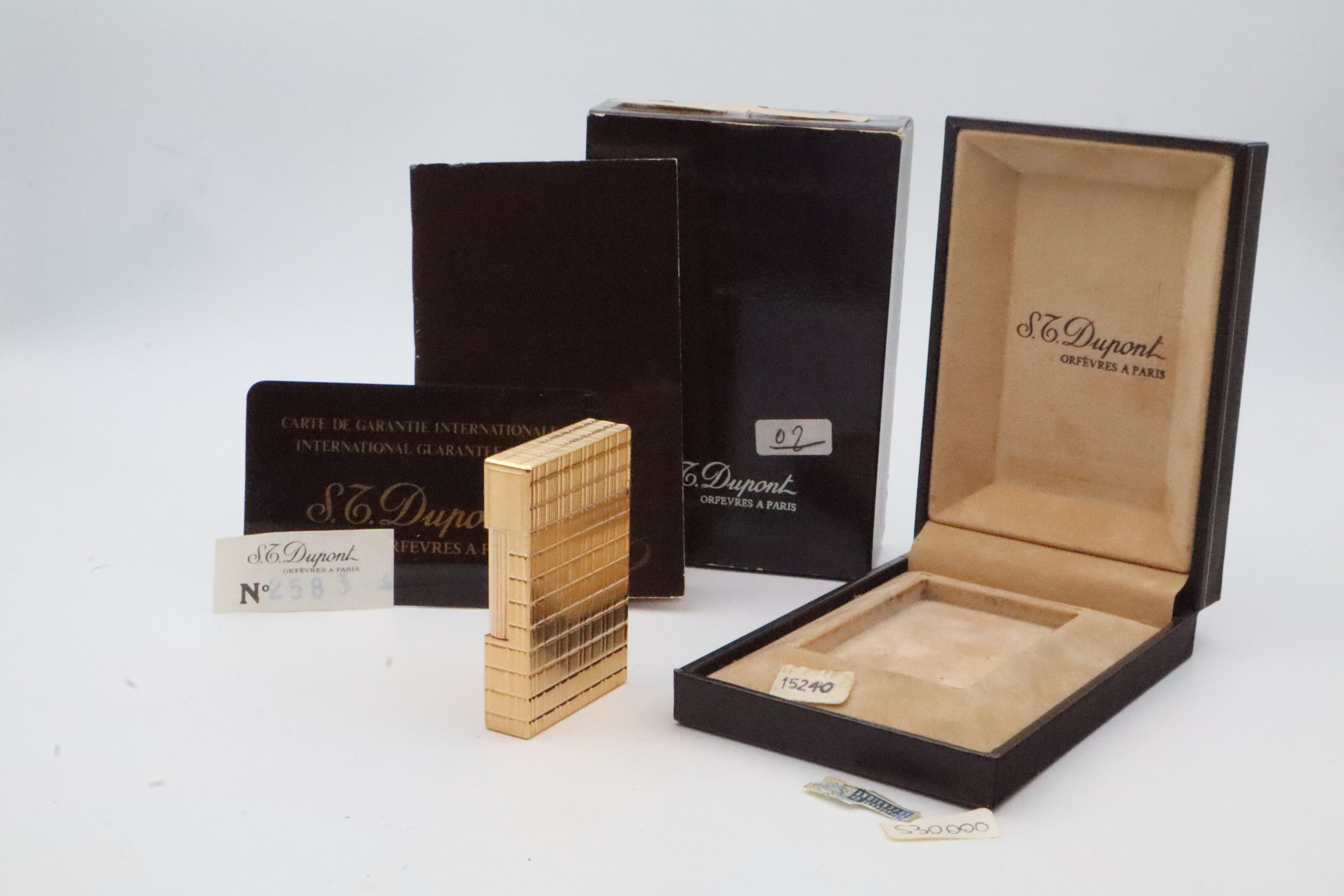 S.T. Dupont Ligne 2 gold Prince of Wales NOS lighter