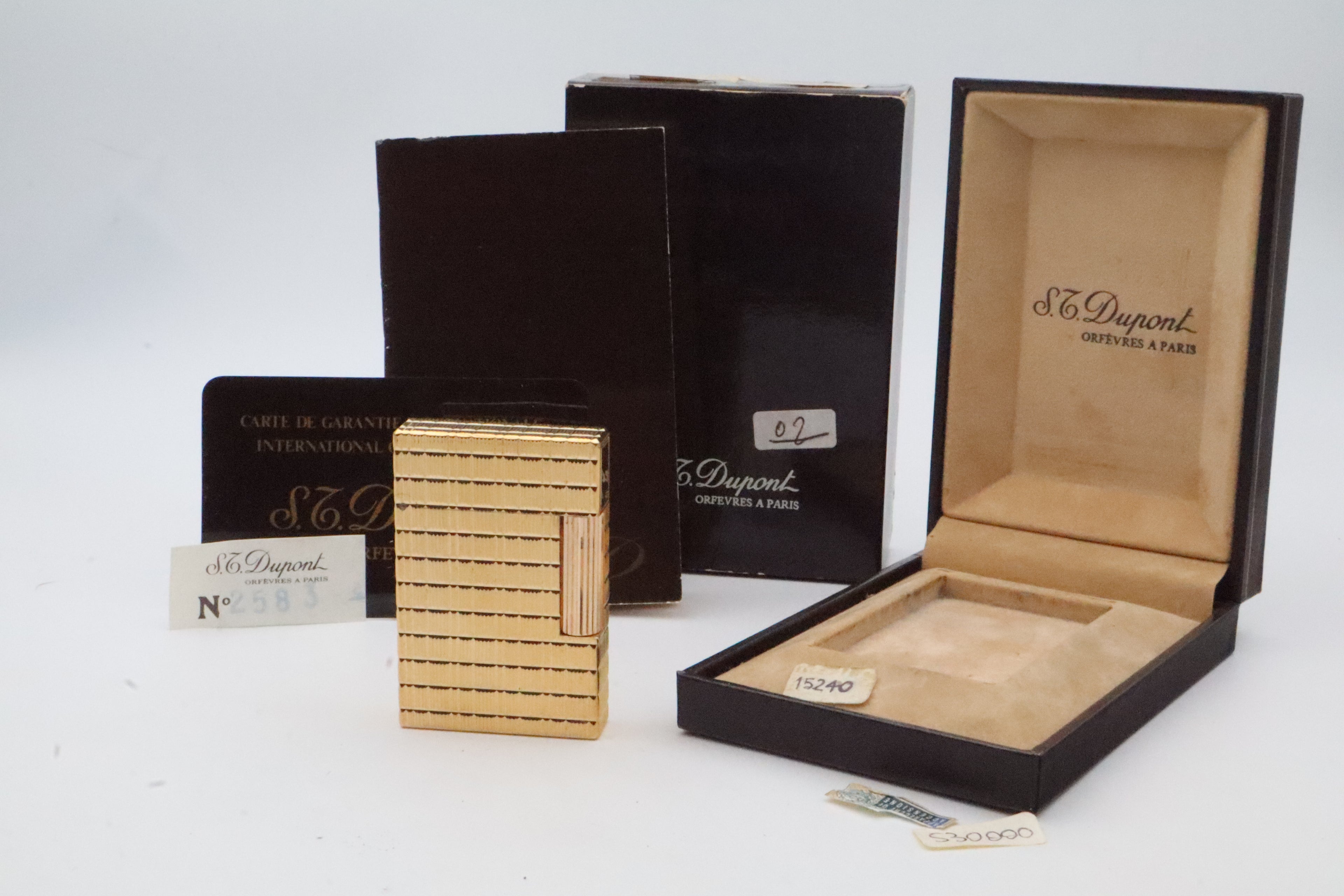S.T. Dupont Ligne 2 gold Prince of Wales NOS lighter