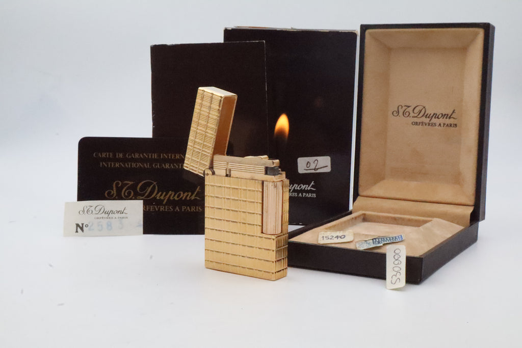 S.T. Dupont Ligne 2 gold Prince of Wales NOS lighter