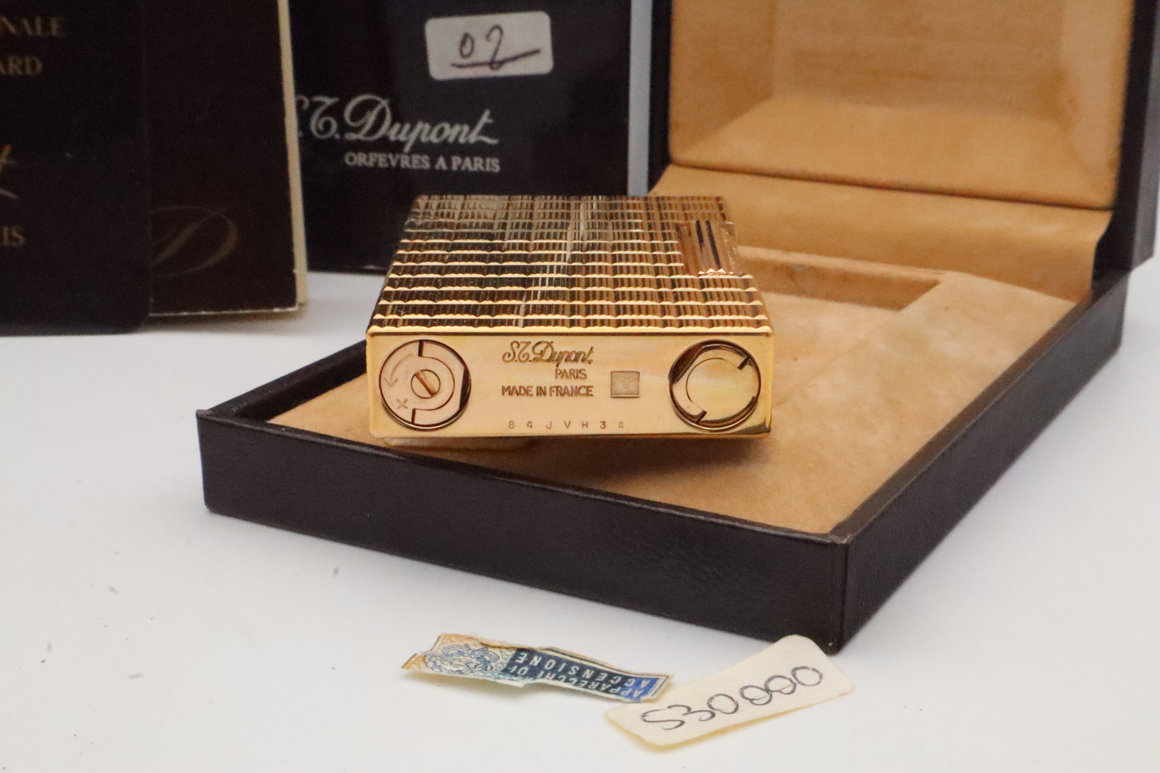 S.T. Dupont Ligne 2 gold Prince of Wales NOS lighter