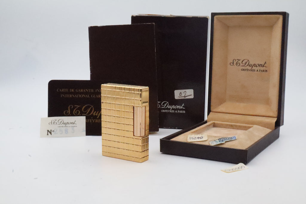 S.T. Dupont Ligne 2 gold Prince of Wales NOS lighter