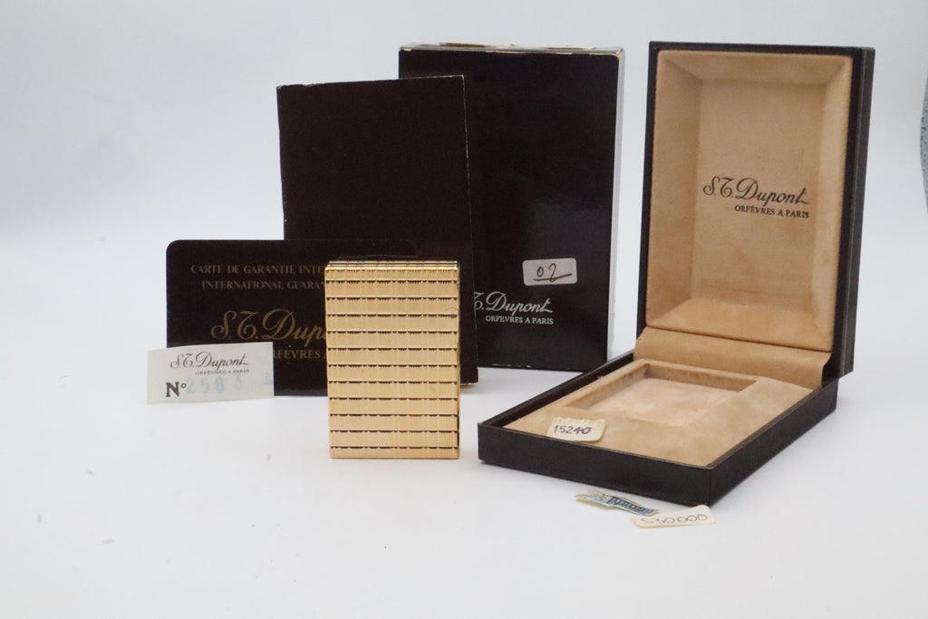 S.T. Dupont Ligne 2 gold Prince of Wales NOS lighter