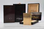 S.T. Dupont Ligne 2 gold vertical stripes NEW OLD STOCK lighter small model