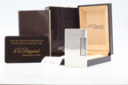 S.T. Dupont Ligne 2 Grand Modele large silver stripes lighter, new old stock