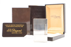 S.T. Dupont Ligne 2 Grand Modele large silver stripes lighter, new old stock