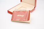 Vintage 1990s S.T. Dupont Ligne 2 Grand Modele brushed silver lighter with box
