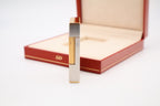 Vintage 1990s S.T. Dupont Ligne 2 Grand Modele brushed silver lighter with box