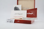 S.T. Dupont Gatsby silver-plated vertical stripes lighter with original box and papers