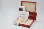 S.T. Dupont Gatsby silver-plated vertical stripes lighter with original box and papers