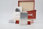 S.T. Dupont Gatsby silver-plated vertical stripes lighter with original box and papers