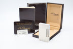 S.T. Dupont Ligne 2 Grand Modele large silver vertical stripes lighter, new old stock, with box and papers