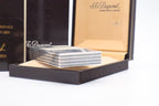 S.T. Dupont Ligne 2 Grand Modele large silver vertical stripes lighter, new old stock, with box and papers