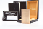 S.T. Dupont Ligne 2 Grand Modele large gold diamond tip lighter, new old stock, with box and papers
