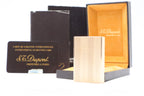 S.T. Dupont Ligne 2 Petit Modele small gold wavy pattern lighter, new old stock, with box and papers