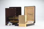 S.T. Dupont Ligne 2 Petit Modele small gold vertical stripes lighter, new old stock, with box and papers
