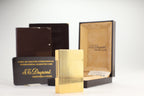 S.T. Dupont Ligne 2 Petit Modele small gold vertical stripes lighter, new old stock, with box and papers