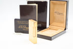 S.T. Dupont Ligne 2 Grand Modele Grosse Cote gold lighter, reference 16216, with box and papers