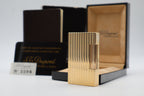 S.T. Dupont Ligne 2 Grand Modele Grosse Cote gold lighter, reference 16216, with box and papers