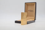 S.T. Dupont Ligne 2 Petit Modele gold Prince of Wales lighter, reference 15240, with original box