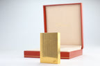 Vintage S.T. Dupont Gatsby gold vertical stripes lighter
