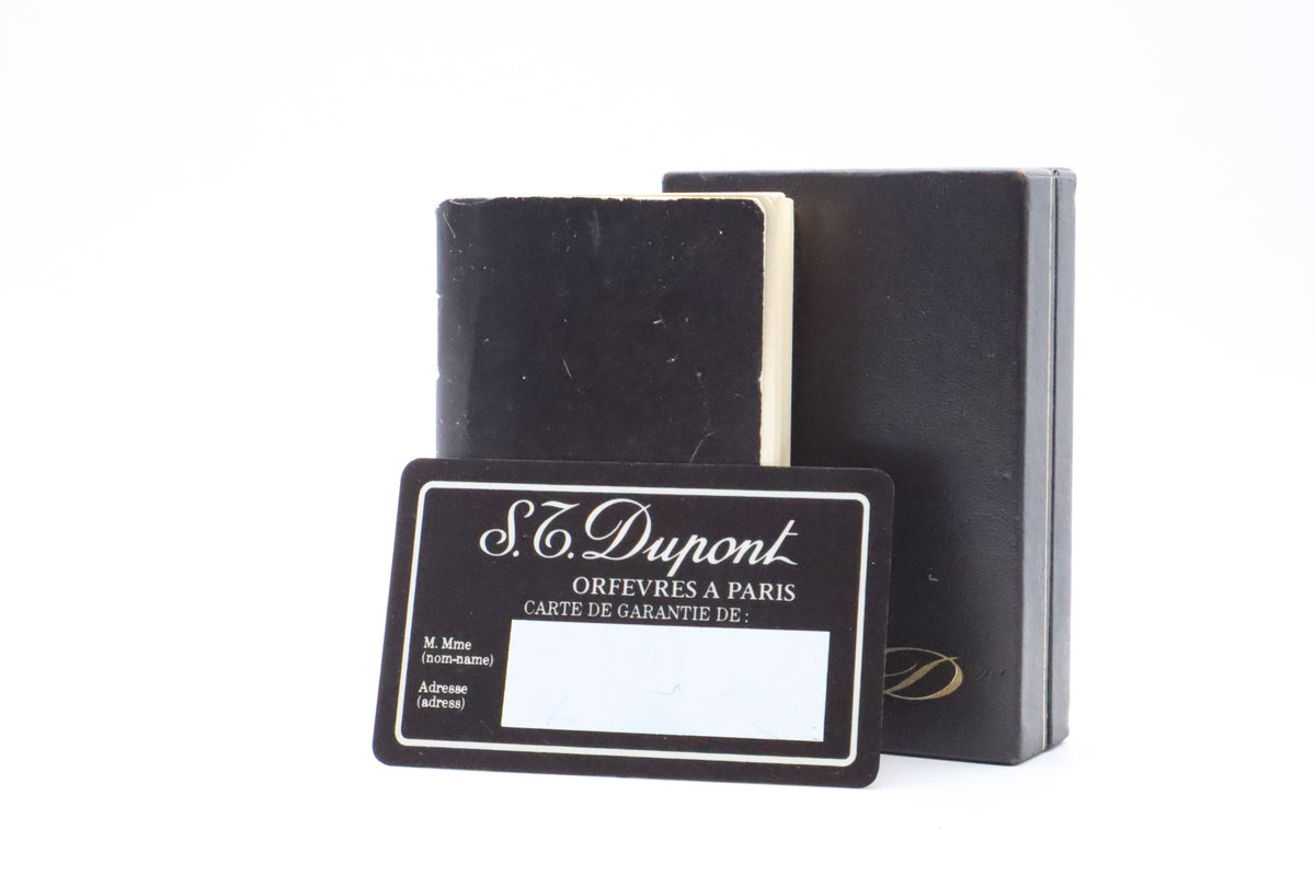 S.T. Dupont Ligne 2 Grand Modele large silver diamond tip lighter, full set with box and papers