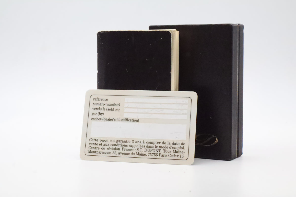 S.T. Dupont Ligne 2 Grand Modele large silver diamond tip lighter, full set with box and papers
